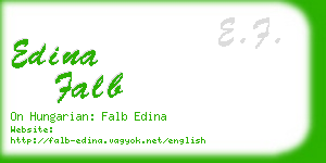 edina falb business card